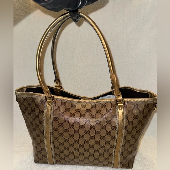 Gucci GG Gold Crystal Tote Bag.. - Picture 2 of 15